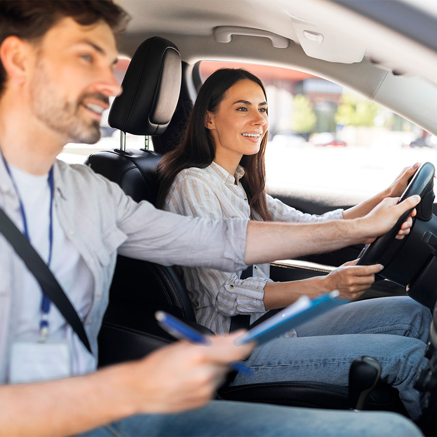 A Newport Driving School instructor
