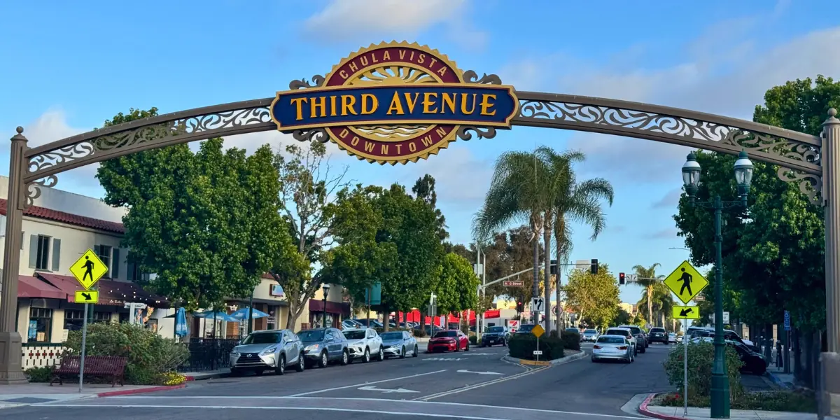 The Third Avenue arch over downtown Chula Vista